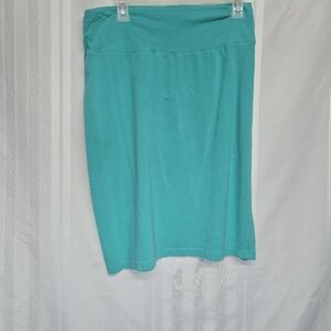 EXPRESS Teal Stretchy Pencil Skirt Size Large